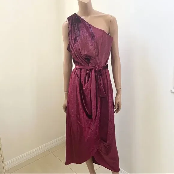 NEW Ted Baker Abinaa one shoulder midi dress XXL - Picture 4 of 16